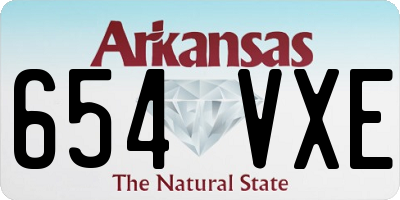 AR license plate 654VXE