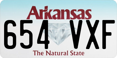 AR license plate 654VXF