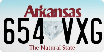 AR license plate 654VXG