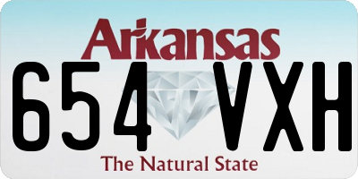 AR license plate 654VXH