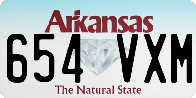 AR license plate 654VXM