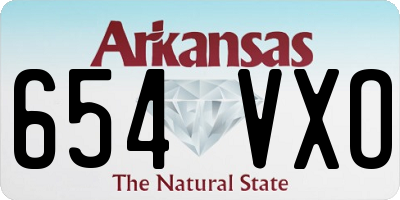 AR license plate 654VXO