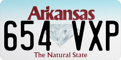 AR license plate 654VXP