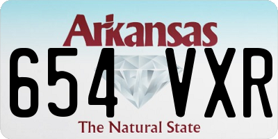 AR license plate 654VXR