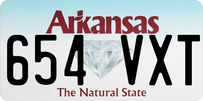 AR license plate 654VXT