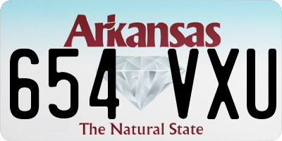 AR license plate 654VXU