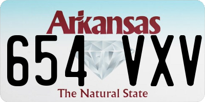 AR license plate 654VXV