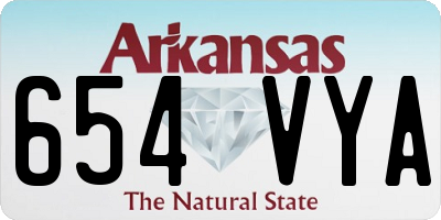AR license plate 654VYA