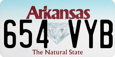 AR license plate 654VYB