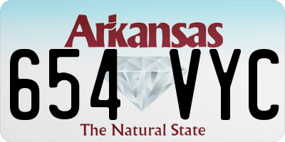 AR license plate 654VYC
