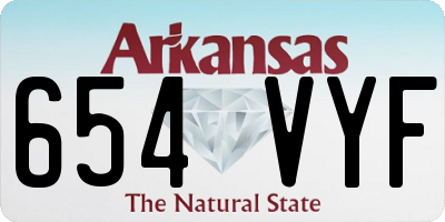 AR license plate 654VYF