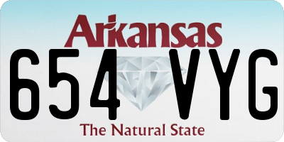 AR license plate 654VYG