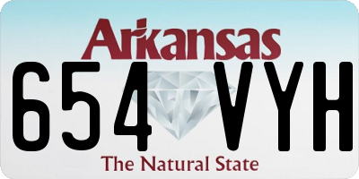 AR license plate 654VYH