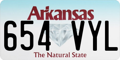 AR license plate 654VYL