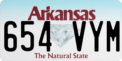 AR license plate 654VYM
