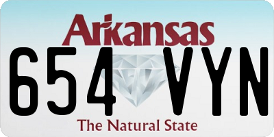 AR license plate 654VYN