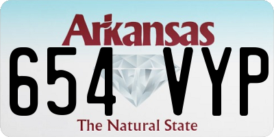 AR license plate 654VYP