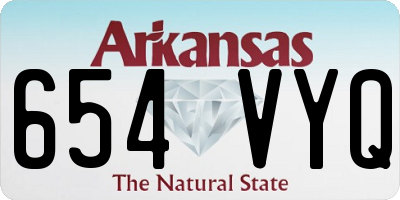 AR license plate 654VYQ