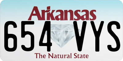 AR license plate 654VYS