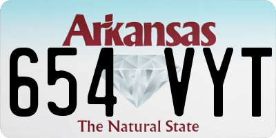 AR license plate 654VYT