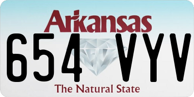 AR license plate 654VYV