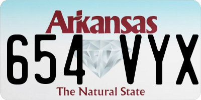 AR license plate 654VYX