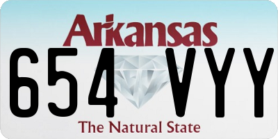 AR license plate 654VYY