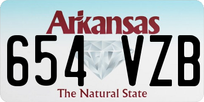 AR license plate 654VZB