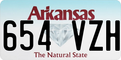 AR license plate 654VZH