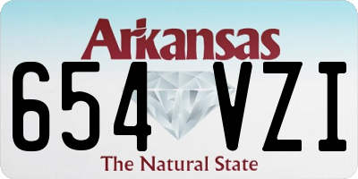 AR license plate 654VZI