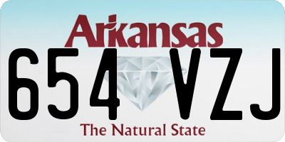 AR license plate 654VZJ
