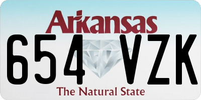 AR license plate 654VZK