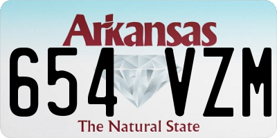 AR license plate 654VZM
