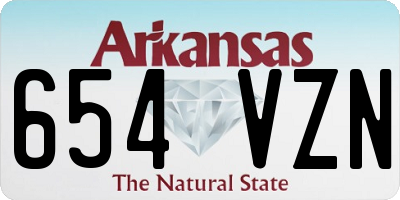 AR license plate 654VZN