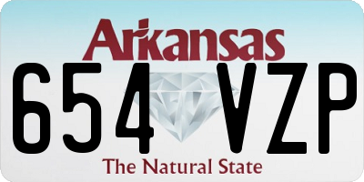 AR license plate 654VZP