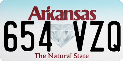 AR license plate 654VZQ