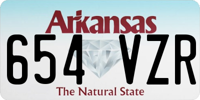 AR license plate 654VZR