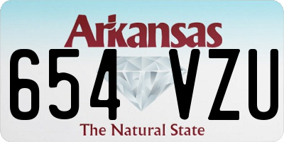 AR license plate 654VZU