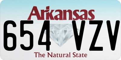AR license plate 654VZV