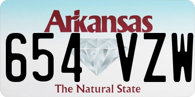 AR license plate 654VZW