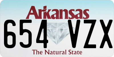 AR license plate 654VZX