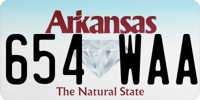 AR license plate 654WAA