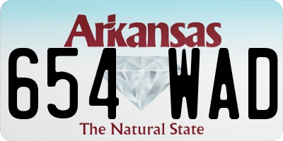 AR license plate 654WAD