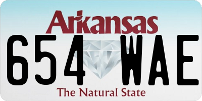 AR license plate 654WAE