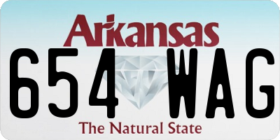 AR license plate 654WAG