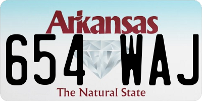 AR license plate 654WAJ
