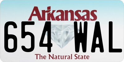 AR license plate 654WAL