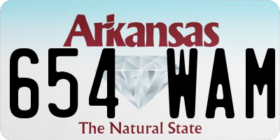 AR license plate 654WAM