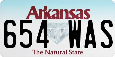 AR license plate 654WAS