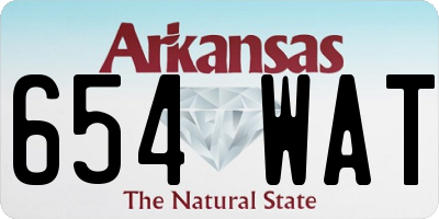 AR license plate 654WAT